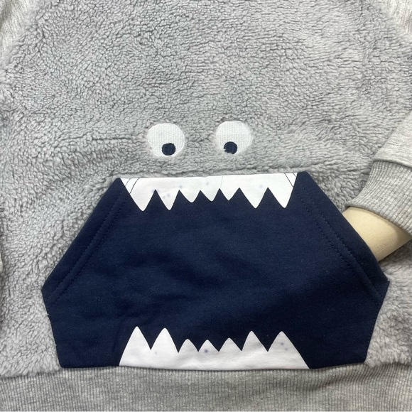 NWOT monster Sherpa fleece hoodie size 3T - Picture 3 of 5